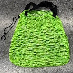 Neon Green Mesh Reusable Tote Bag